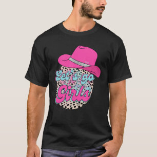 Camiseta Chicas Vamos Leopard Pink Sombrero Vaquero País