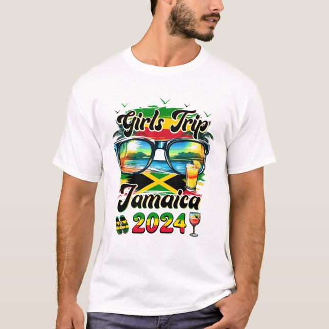 Camiseta Chicas viajan a Jamaica 2024 en verano coincidiend (Anverso)