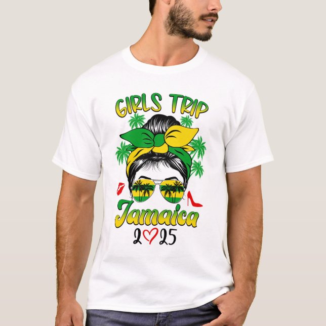 Camiseta Chicas Viajan A Jamaica 2025 Para El Verano De Ver (Anverso)