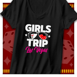Camiseta Chicas viajan a Las Vegas Chicas de vacaciones via