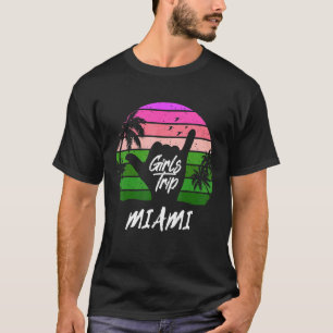 Camiseta Chicas viajan a Miami Fiesta de fin de semana coin