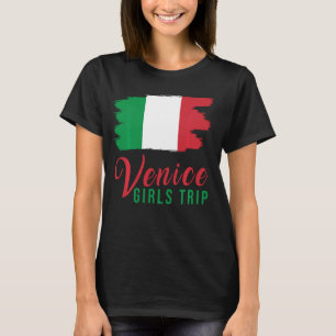 Camiseta Chicas viajan a Venecia Bandera italiana a juego c