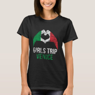 Camiseta Chicas viajan a Venecia Italia Vintage a juego ita