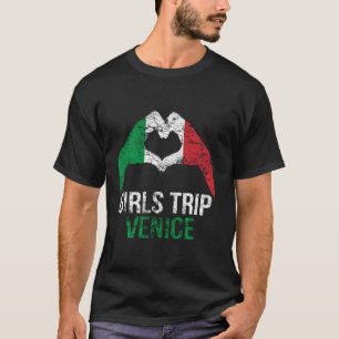 Camiseta Chicas viajan a Venecia Italia Vintage a juego ita