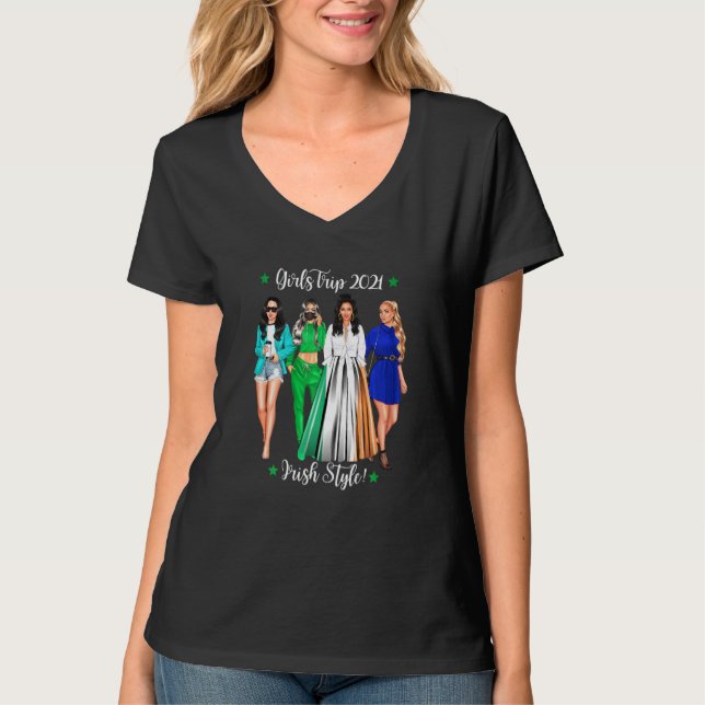 Camiseta Chicas viajan irlandesas Hen Do Holi (Anverso)