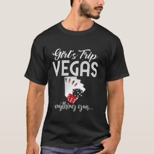 Camiseta Chicas viajan Las Vegas Todo va a Poker Nevada Ba