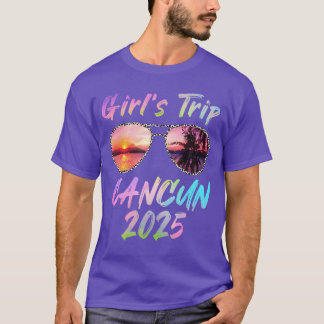 Camiseta Chicas Viaje a Cancún 2025 Vacaciones en verano Su