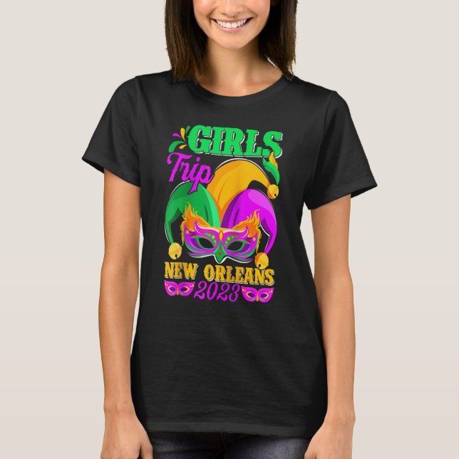 Camiseta Chicas Viaje a Nueva Orleans 2023 Divertido Jester (Anverso)