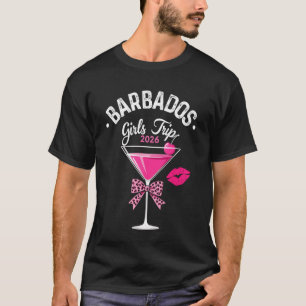 Camiseta Chicas Viaje Barbados 2026 Cumpleaños Squad Fin de