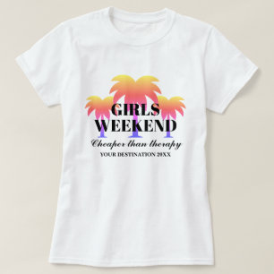 Camiseta Chicas viaje de fin de semana escapada tropical de