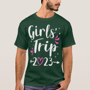 Camiseta Chicas viaje el fin de semana 2023 con corazón