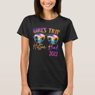 Camiseta Chicas Viaje Hilton Head Carolina 2022 Gafas de so