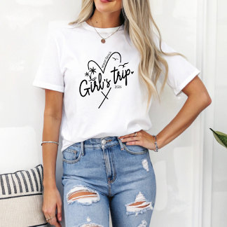 Camiseta Chicas Viaje Personalizado Playa Destino Viajar