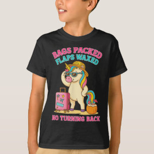 Camiseta Chicas Viaje Vacaciones Gs Empacadas Alas Encerada