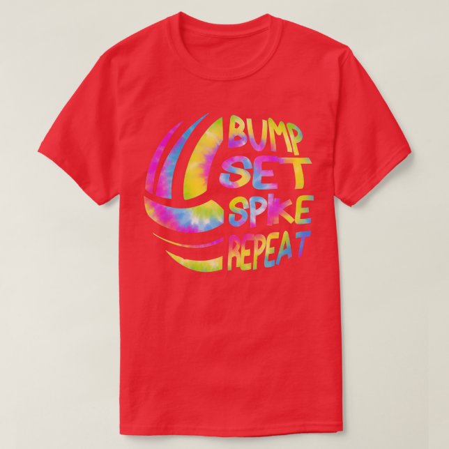 Camiseta Chicas Voleibol Bump Set Spike Repetir El Dey 1 (Diseño del anverso)