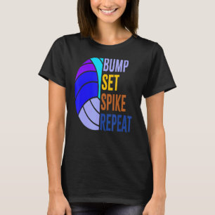 Camiseta Chicas Voleibol Bump Set Spike Volleyball Design