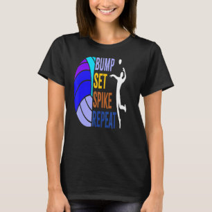 Camiseta Chicas Voleibol Bump Set Spike Volleyball Design