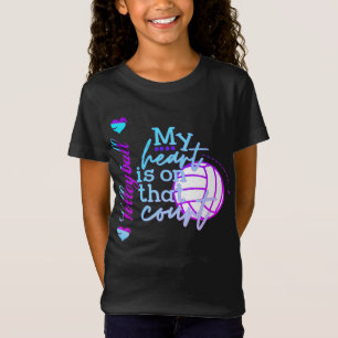 Camiseta Chicas Volleyball My Heart está en esa corte