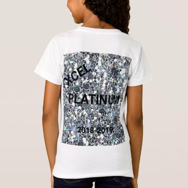 Camiseta Chicas Xcel Platinum Gimnasia Personalizada TShirt (Reverso)