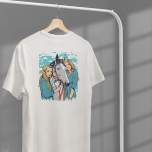 Camiseta Chicas Y Retrato De Caballo