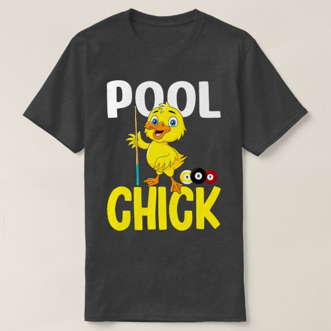 Camiseta Chick 8 de piscina divertida mujeres banal adoran  (Diseño del anverso)