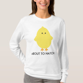 Camiseta Chick amarillo lindo a punto de emparejar gráfico