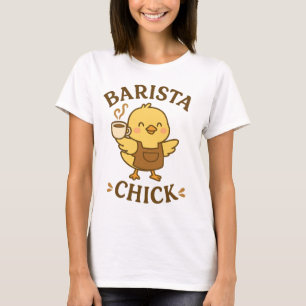 Camiseta Chick Barista - Regalo de amante del café lindo