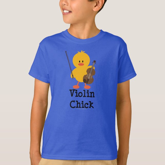 Camiseta Chick Chick Violin Organic Tee Shirt (Anverso)