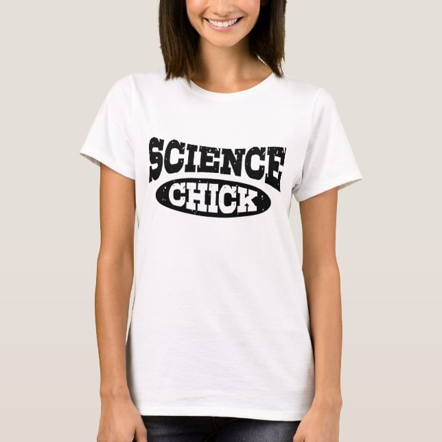 Camiseta Chick de ciencia (Anverso)