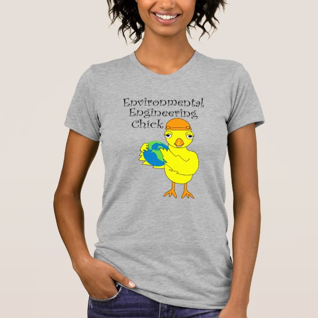 Camiseta Chick de ingeniería ambiental (Anverso)