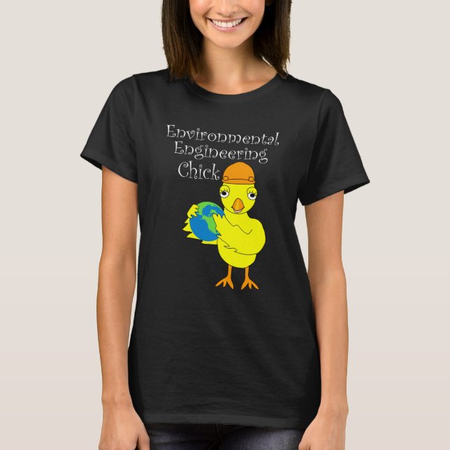 Camiseta Chick de ingeniería ambiental (Anverso)