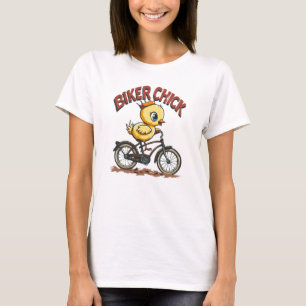 Camiseta Chick de motociclista