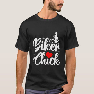 Camiseta Chick de motociclista
