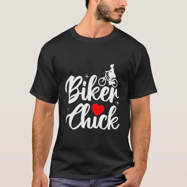 Camiseta Chick de motociclista (Anverso)