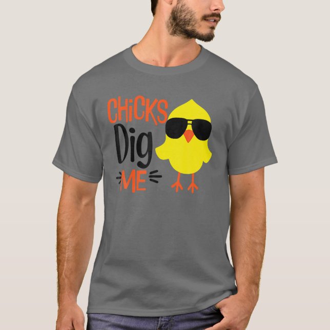 Camiseta Chick Dig Me Christian Easter Day Gift For Boy Son (Anverso)