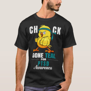 Camiseta Chick divertido se fue la cinta Verde azulada guer