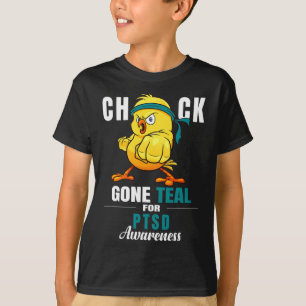 Camiseta Chick divertido se fue la cinta Verde azulada guer