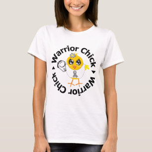Camiseta Chick guerrero del tumor cerebral