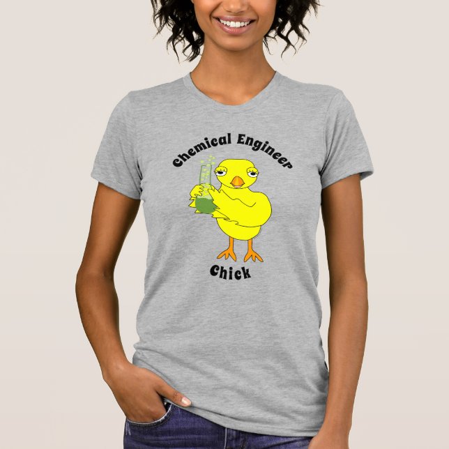 Camiseta Chick ingeniero químico (Anverso)