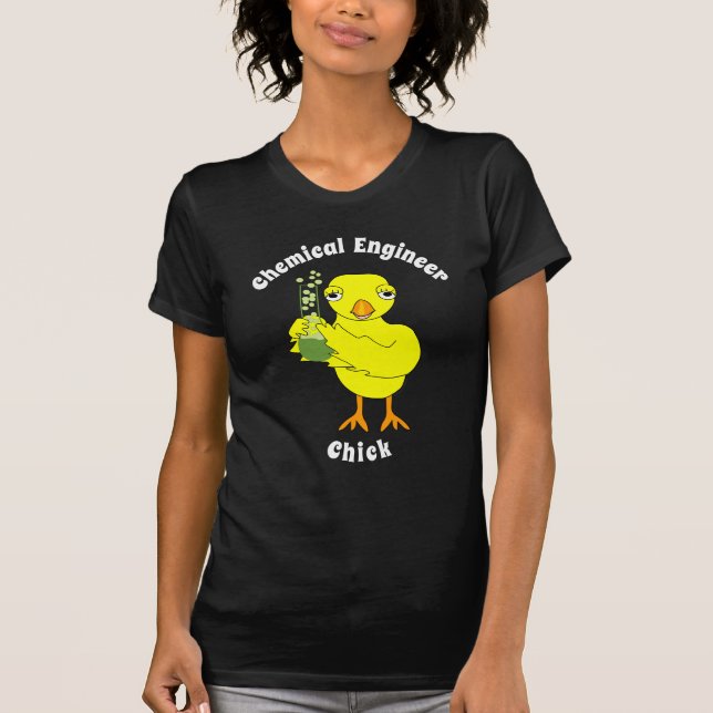 Camiseta Chick ingeniero químico (Anverso)
