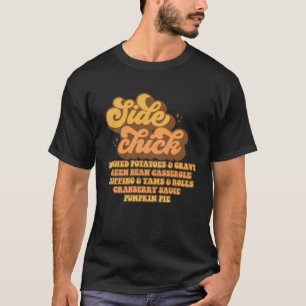 Camiseta Chick lateral retro Acción de Gracias Groovy Hombr