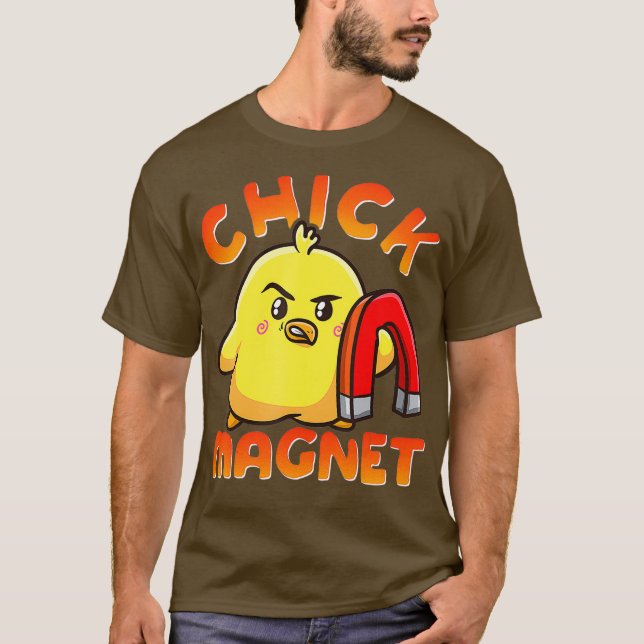 Camiseta Chick Magnet Funny Halloween Costume magnético (Anverso)