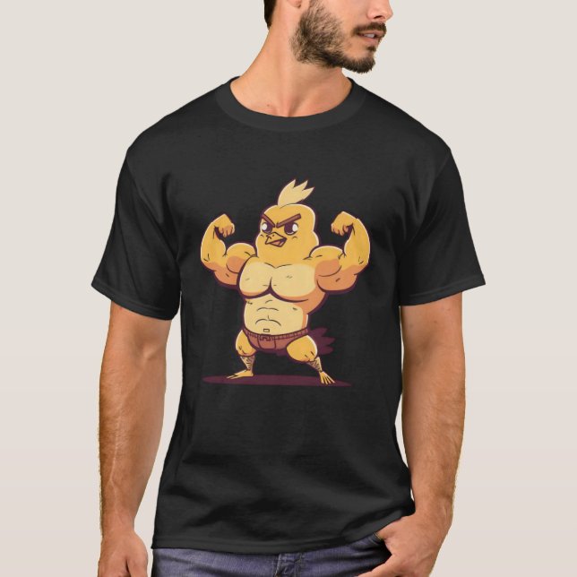 Camiseta Chick Muscular Bodybuilding Easter (Anverso)