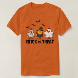 Camiseta Chick o Treat Funny Chicken Halloween T-Shirt