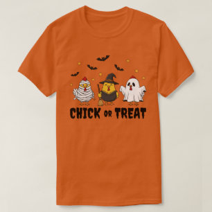 Camiseta Chick o Treat Funny Chicken Halloween T-Shirt