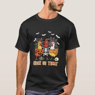 Camiseta Chick Or Treat Bruja de Halloween Pollo Espeluznan