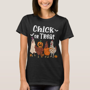 Camiseta Chick Or Treat Divertido Pollo Espeluznante Hallow