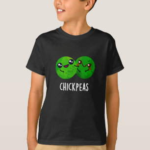 Camiseta Chick Peas Funny Chica Pea Pun Dark BG