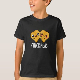 Camiseta Chick Peas Funny Food Pun Dark BG
