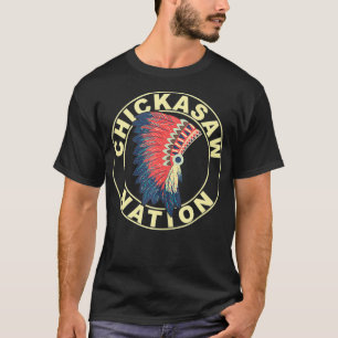 Camiseta Chickasaw Nation Nativo Estadounidense Headdress C